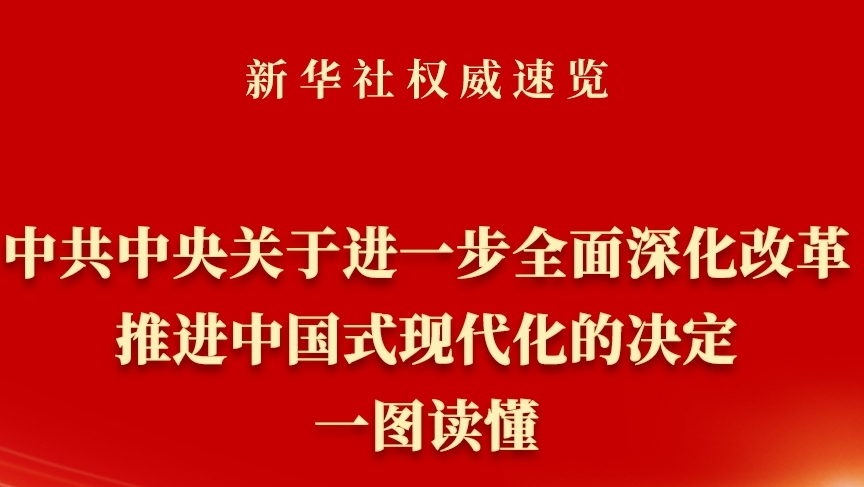 《中共中央關于進一步全面深化改革、推進中國式現(xiàn)代化的決定》一圖讀懂