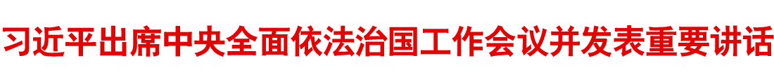 習(xí)近平出席中央全面依法治國工作會(huì)議并發(fā)表重要講話